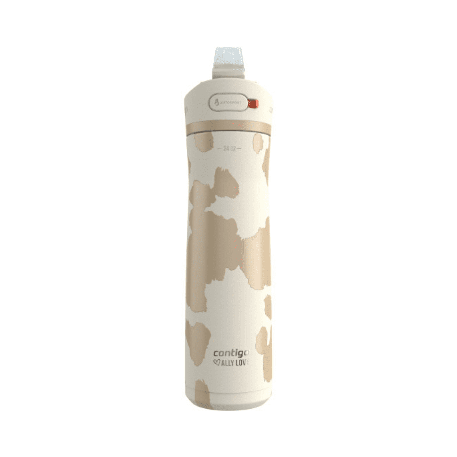 Contigo x Ally Love Ashland Chill 2.0 Stainless Steel Water Bottle with Autospout Lid, 24 oz, Oatmilk M92W