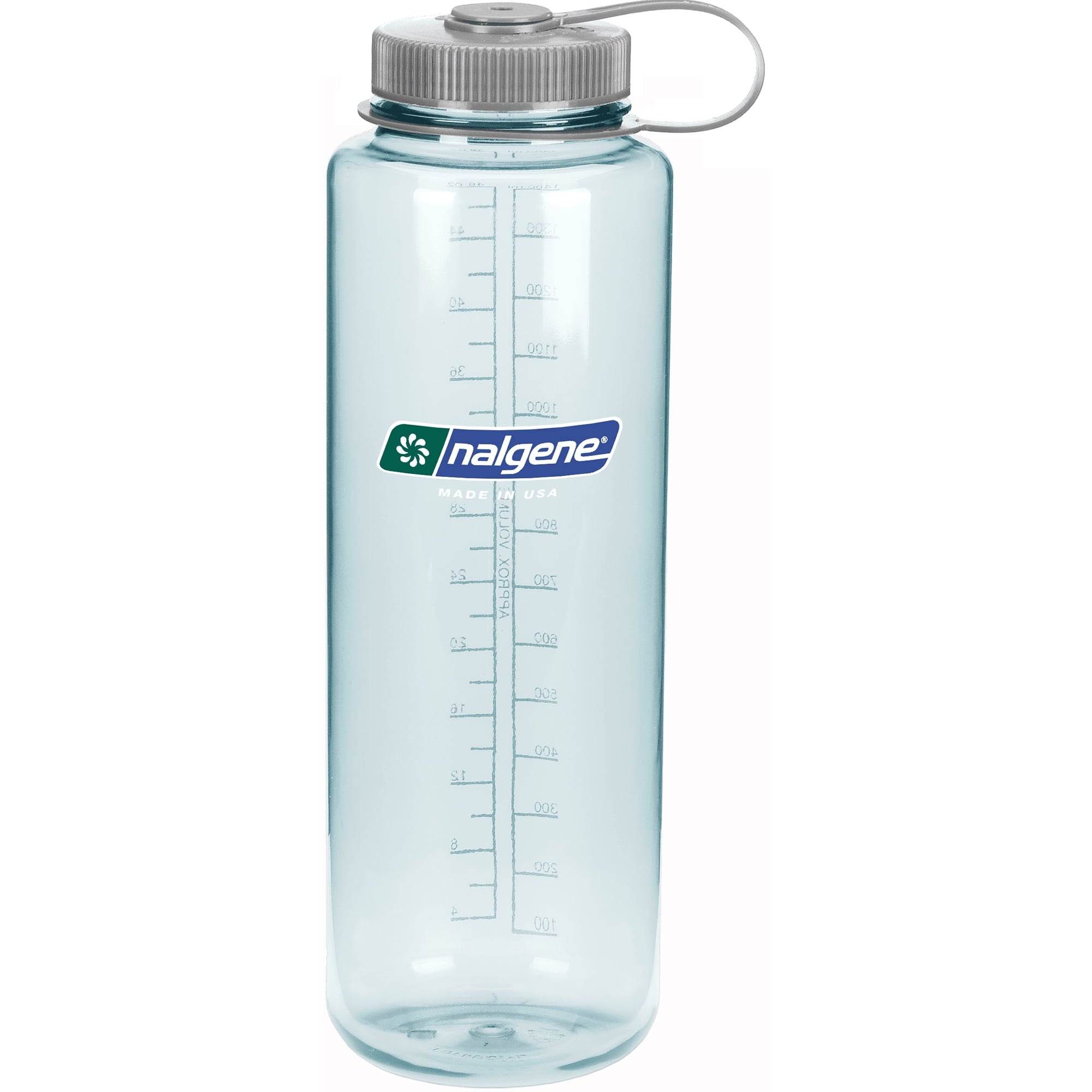 Nalgene Sustain Tritan BPA-Free Water Bottle Made with Material Derived from 50% Plastic Waste (using ISCC certified mass balance), 48 OZ, Wide Mouth, Blue M147M