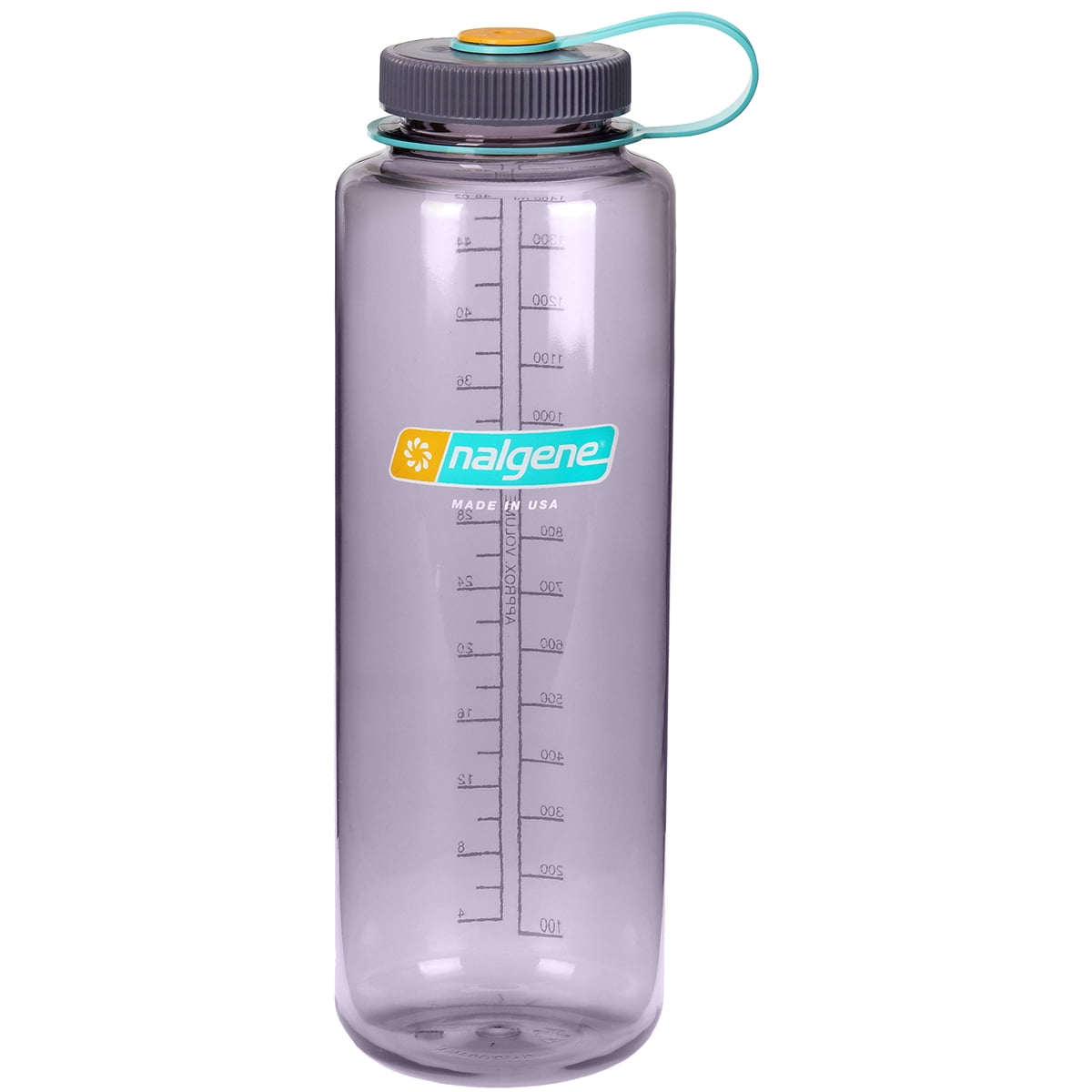 Nalgene Sustain Tritan BPA-Free Water Bottle Made with Material Derived from 50% Plastic Waste (using ISCC certified mass balance), 48 OZ, Wide Mouth, Blue M147M