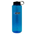 Nalgene Sustain Tritan BPA-Free Water Bottle Made with Material Derived from 50% Plastic Waste (using ISCC certified mass balance), 48 OZ, Wide Mouth, Blue M147M