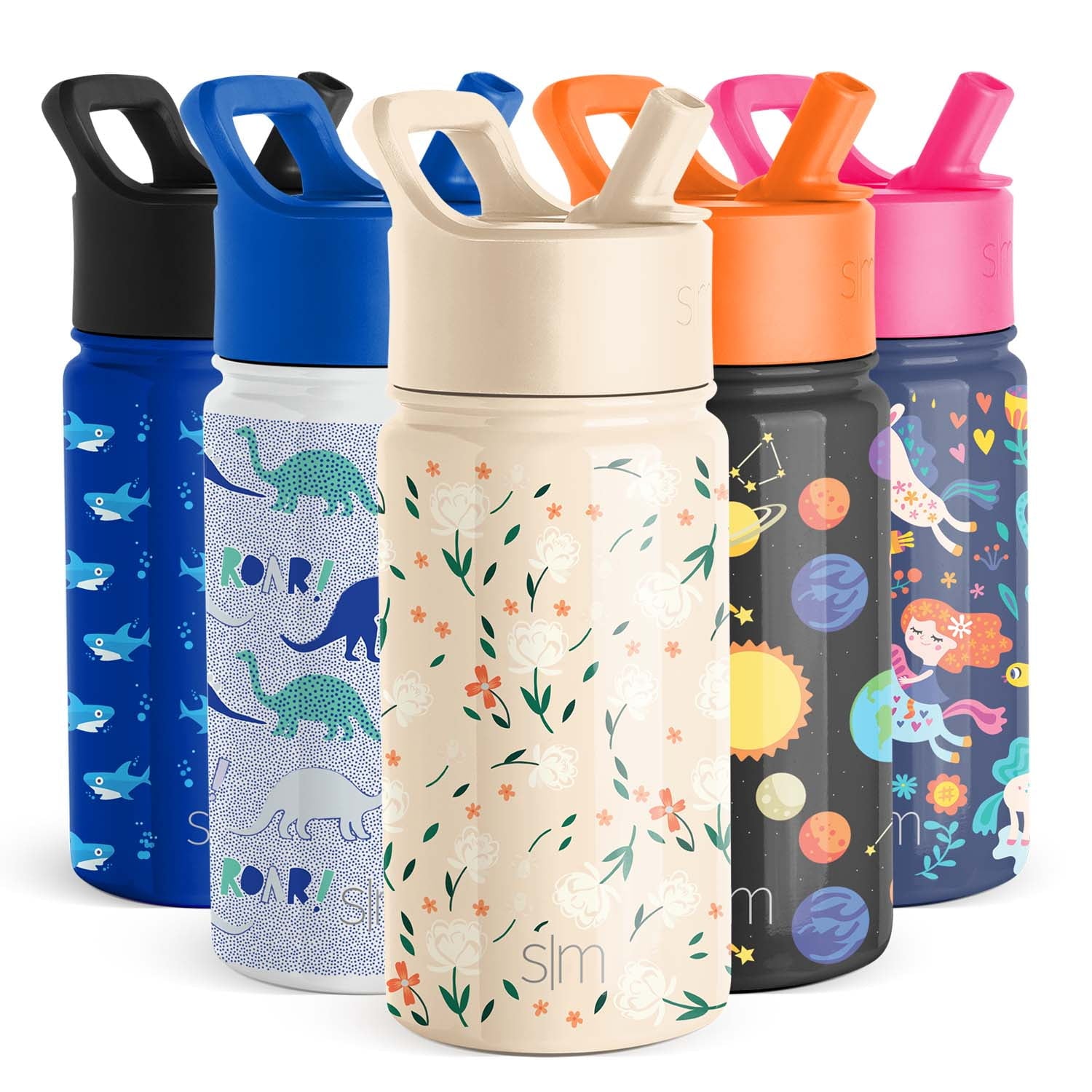 Simple Modern Summit Water Bottle Straw Lid Vacuum Insulated Stainless Steel Bottle | 18 fl oz M425A