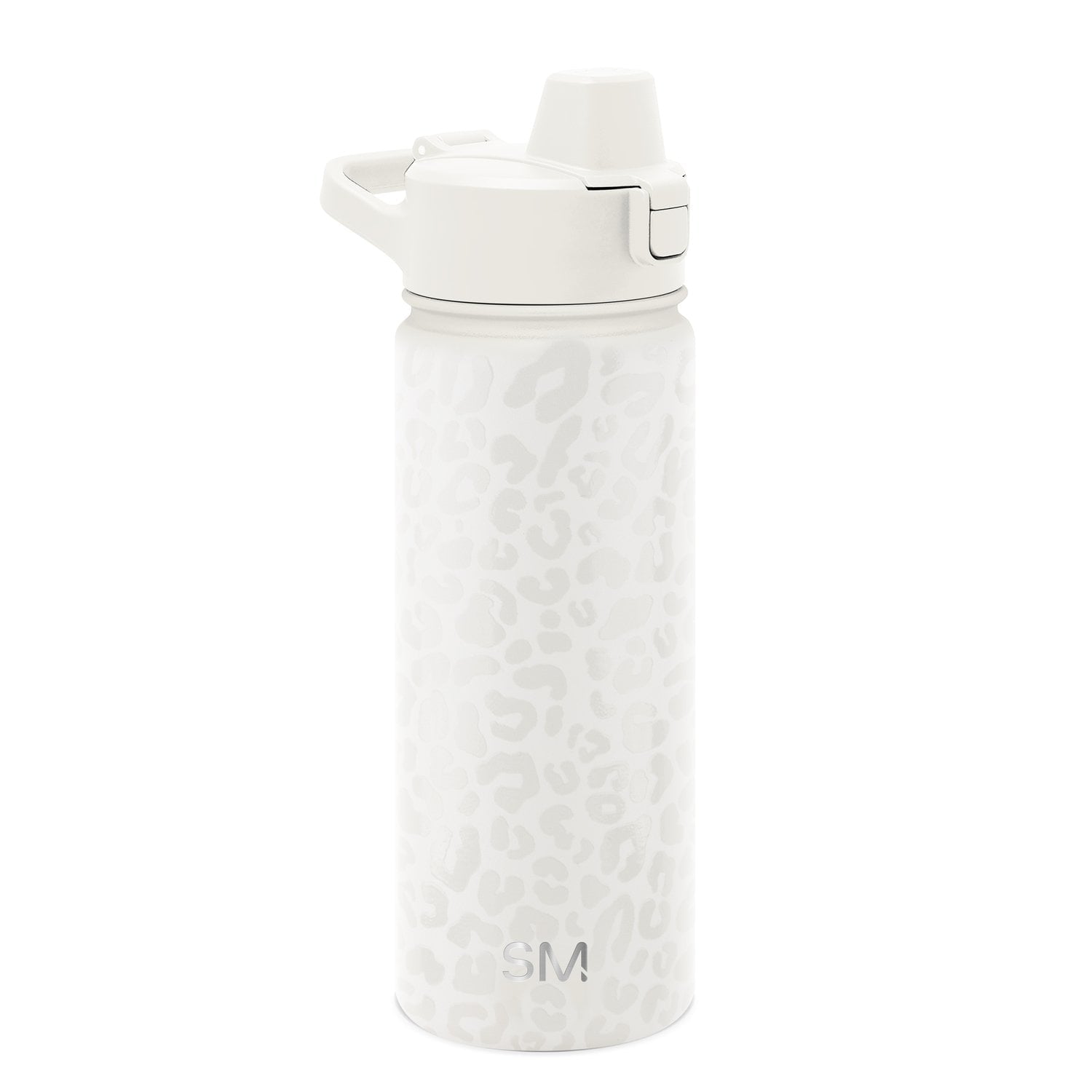 Simple Modern 18 fl oz Insulated Stainless Steel Summit Water Bottle with Covered Silicone Straw Lid | Sweet Taffy M395V