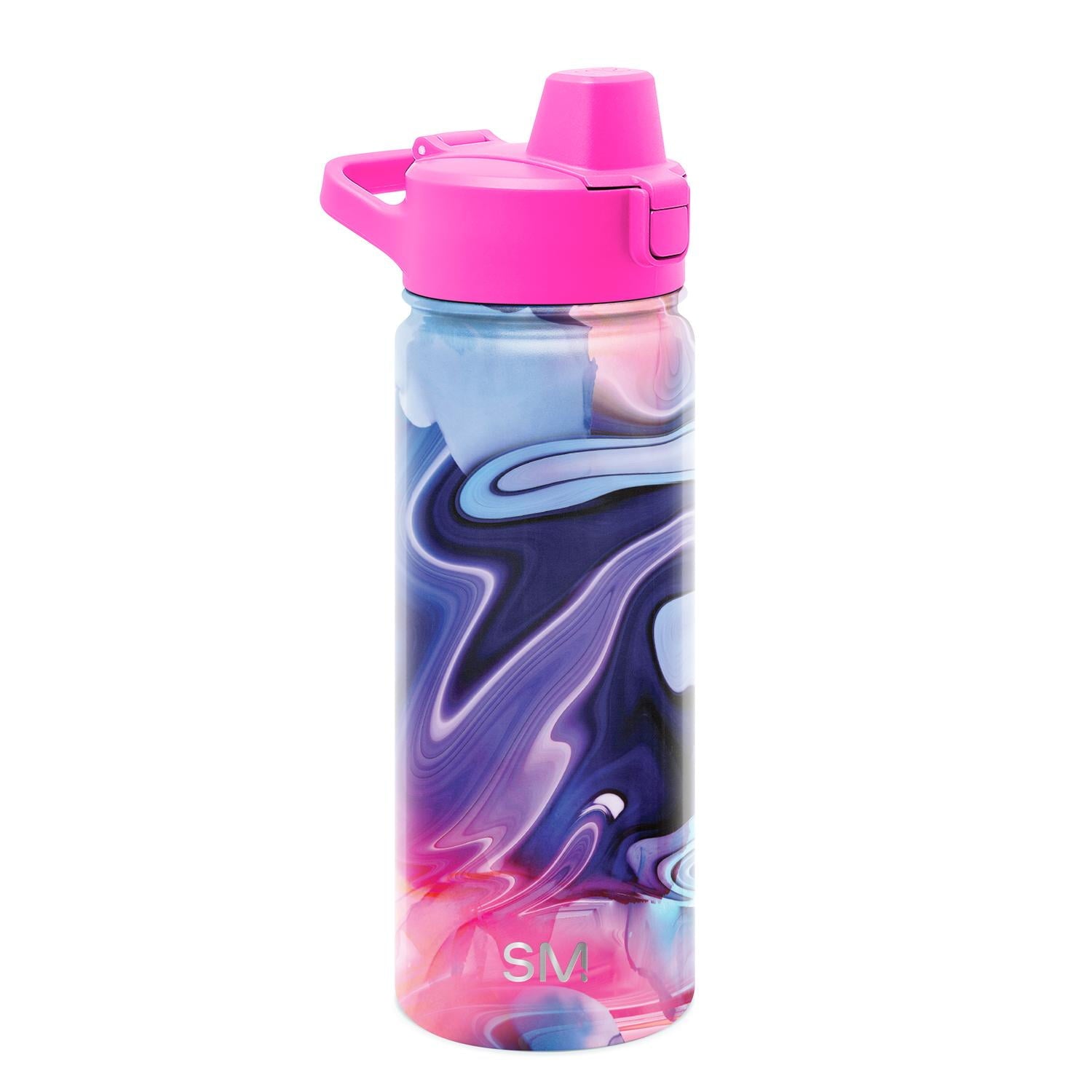 Simple Modern 18 fl oz Insulated Stainless Steel Summit Water Bottle with Covered Silicone Straw Lid | Dreamcicle M401J