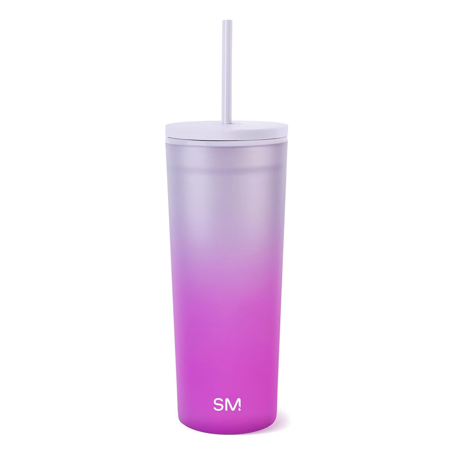 Simple Modern 24 fl oz Double Wall Plastic Classic Tumbler with Straw|Opalescent M393R