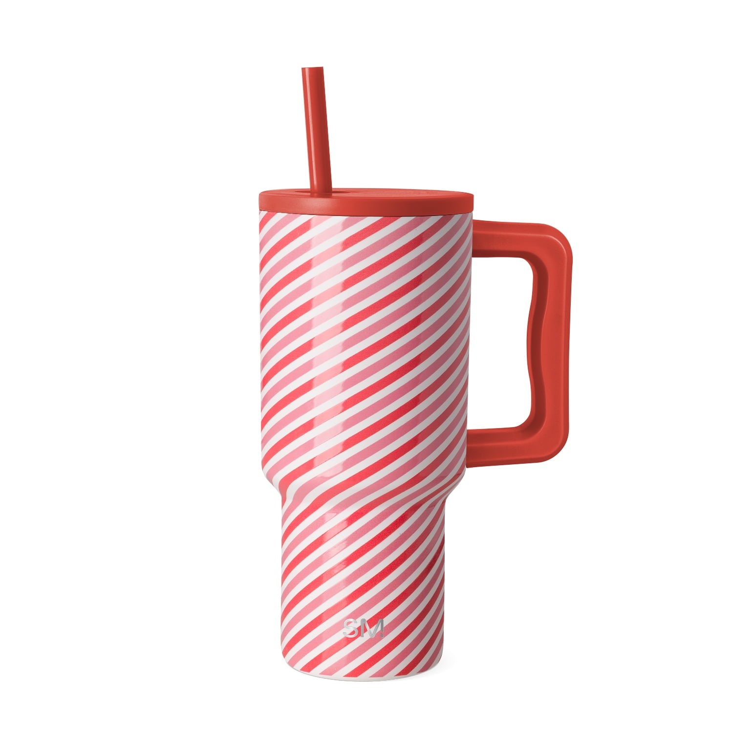 Simple Modern 30 fl oz Insulated Stainless Steel Trek Tumbler with Straw Lid | Seaglass Sage and Cream Checkmate M690W