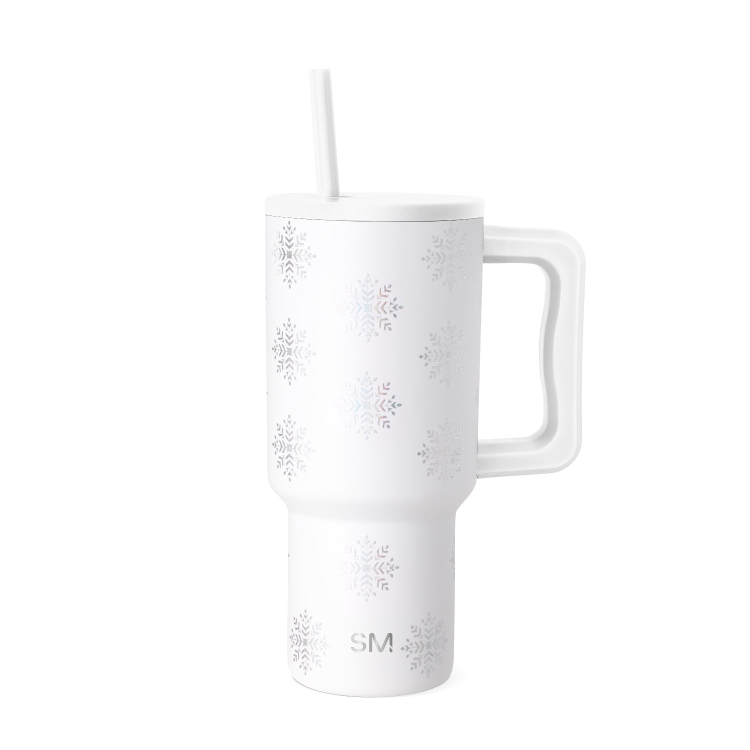 Simple Modern 30 fl oz Insulated Stainless Steel Trek Tumbler with Straw Lid | Seaglass Sage and Cream Checkmate M690W