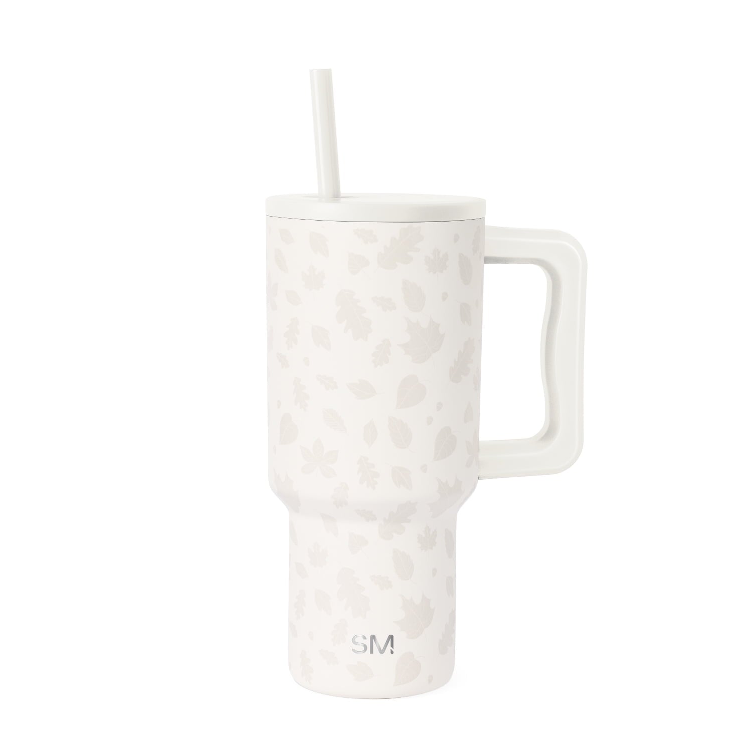 Simple Modern 30 fl oz Insulated Stainless Steel Trek Tumbler with Straw Lid | Seaglass Sage and Cream Checkmate M690W