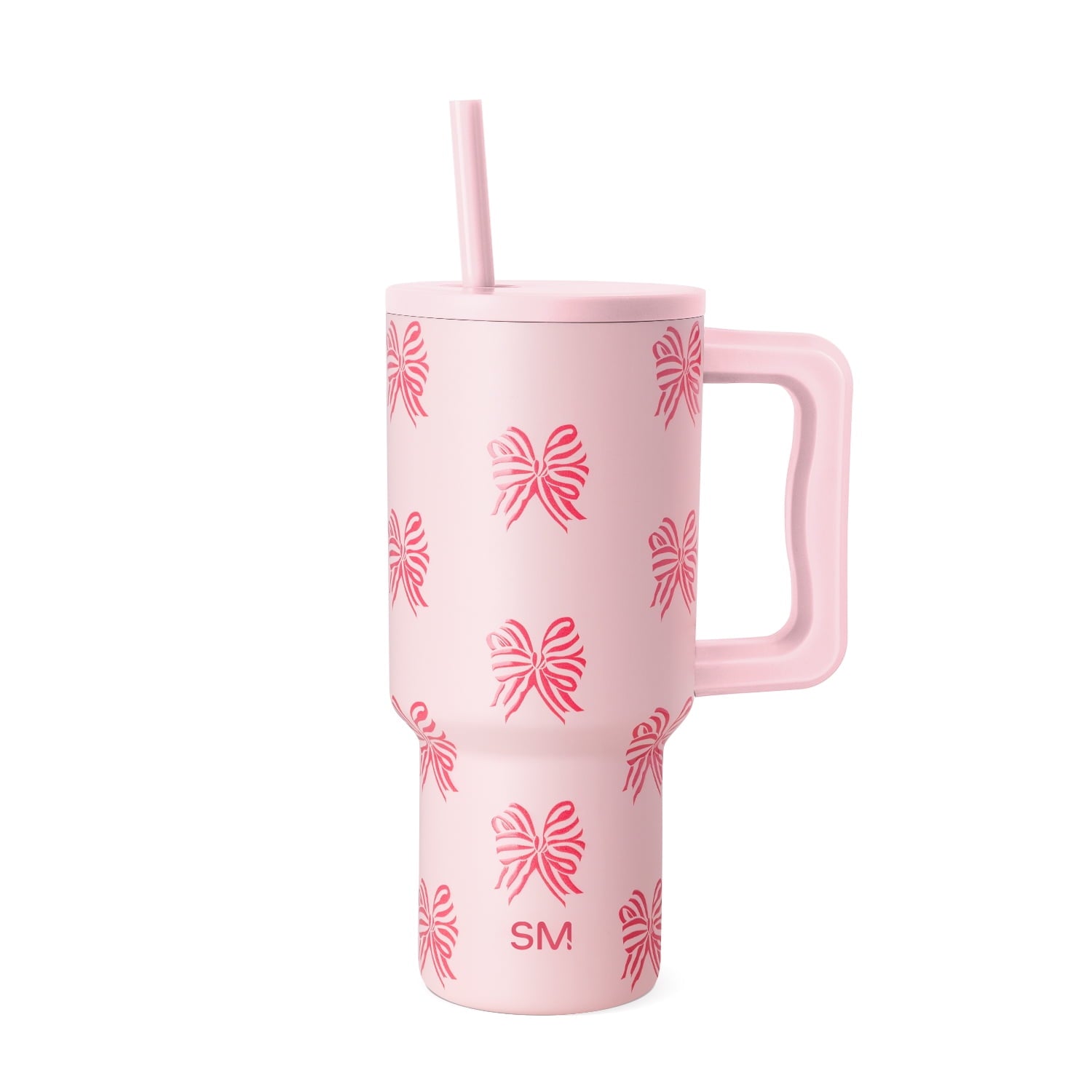 Simple Modern 30 fl oz Insulated Stainless Steel Trek Tumbler with Straw Lid | Seaglass Sage and Cream Checkmate M690W