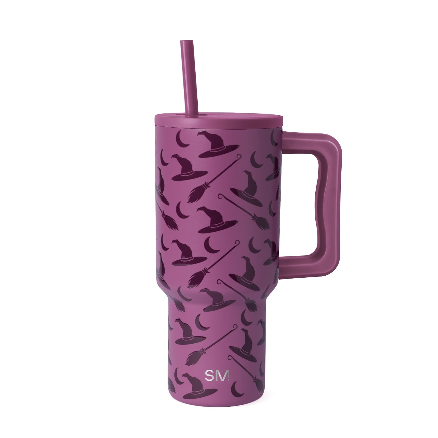 Simple Modern 30 fl oz Insulated Stainless Steel Trek Tumbler with Straw Lid | Seaglass Sage and Cream Checkmate M690W