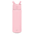 Simple Modern Kids Water Bottle with Straw Lid Vacuum Insulated Stainless Steel Metal Thermos Bottles | Reusable Leak Proof BPA-Free Flask for School | Summit Collection | 18oz, Blush -Blush M687A