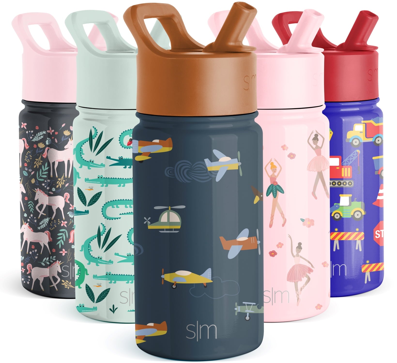 Simple Modern Summit Water Bottle Straw Lid Vacuum Insulated Stainless Steel Bottle | 14 fl oz M686F