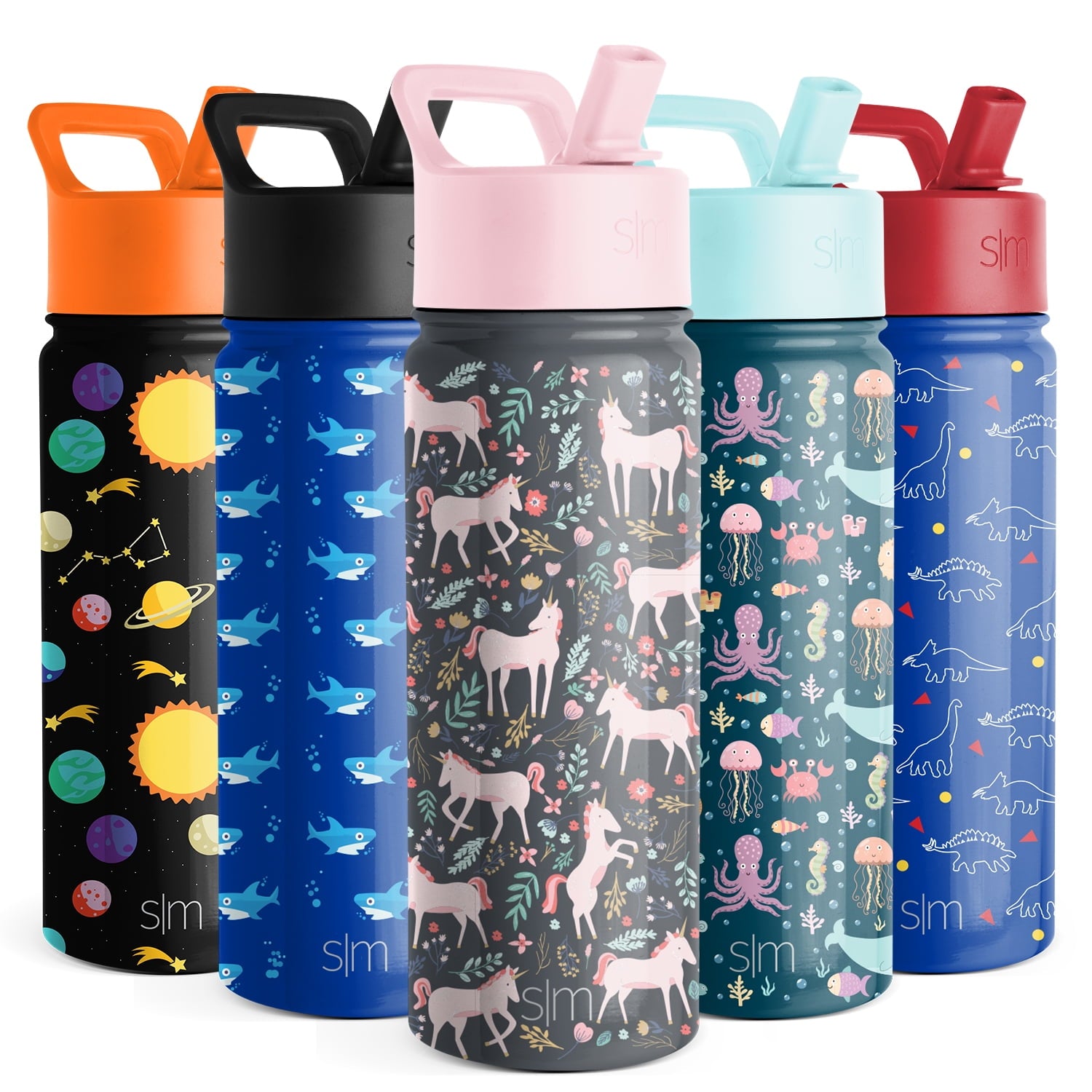 Simple Modern Summit Water Bottle Straw Lid Vacuum Insulated Stainless Steel Bottle | 14 fl oz M431L