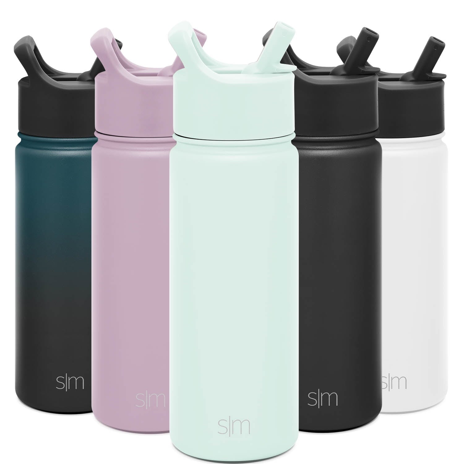 Simple Modern Summit Water Bottle Straw Lid Vacuum Insulated Stainless Steel Bottle | 18 fl oz M685T