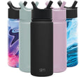 Simple Modern Summit Water Bottle Straw Lid Vacuum Insulated Stainless Steel Bottle | 18 fl oz M427F