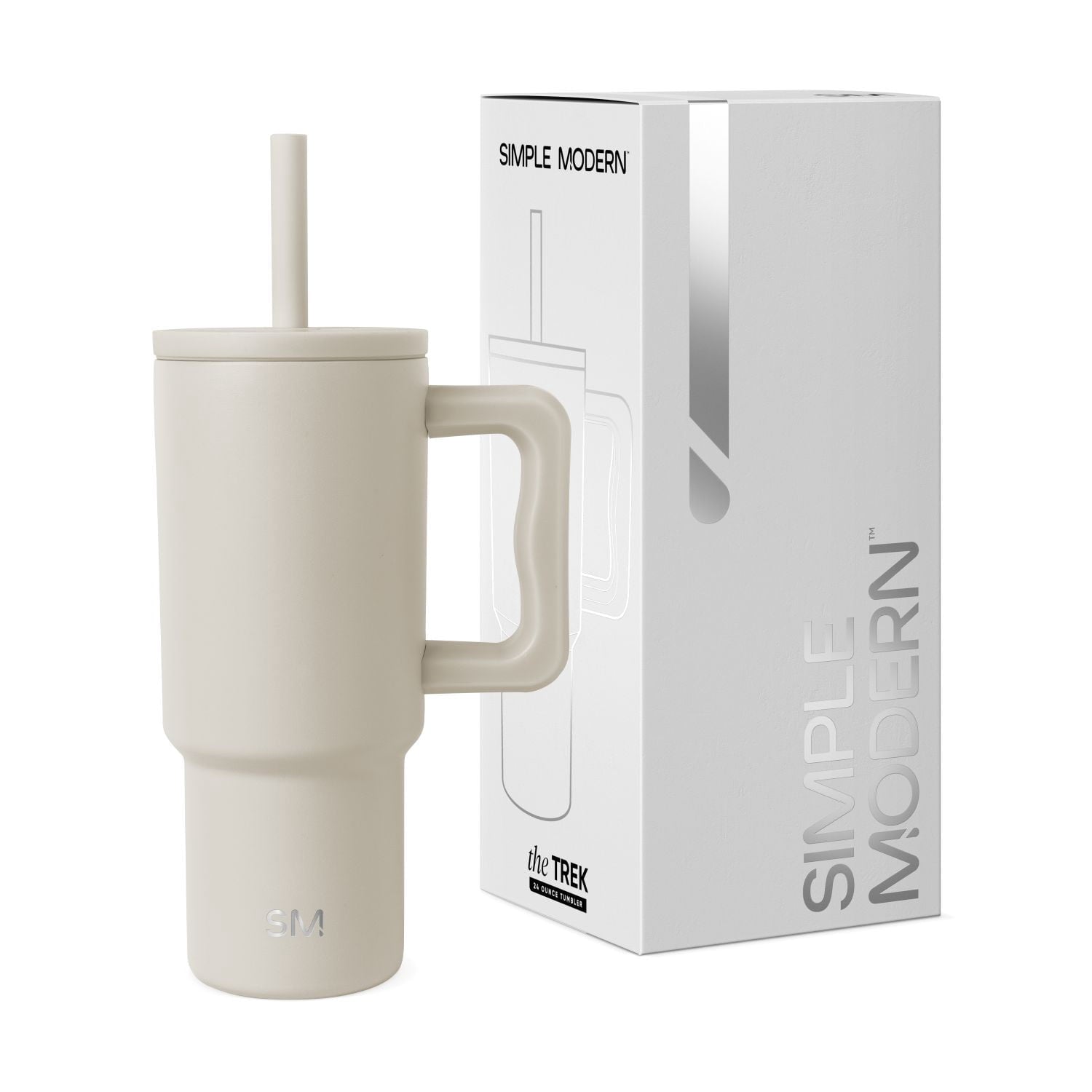 Simple Modern 24oz Trek Tumbler with handle and Silicone Straw Lid | Asteroid M411J