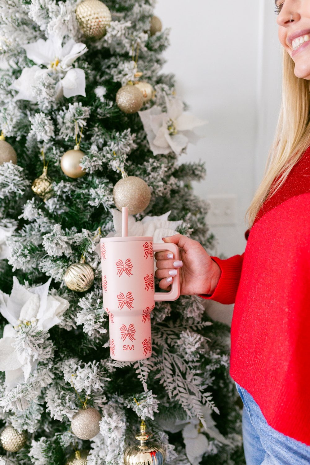Simple Modern 30 fl oz Insulated Stainless Steel Trek Tumbler with Straw Lid | Seaglass Sage and Cream Checkmate M690W