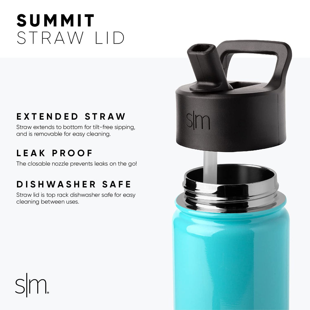 Simple Modern Blippi Kids Water Bottle with Straw Lid | Insulated Stainless Steel Reusable Tumbler for Toddlers, Girls | Summit Collection | 14oz, Blippi Space M689J